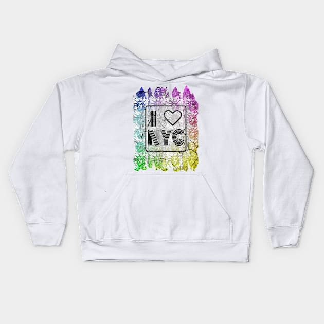 Addicted To New York City Kids Hoodie by  EnergyProjections